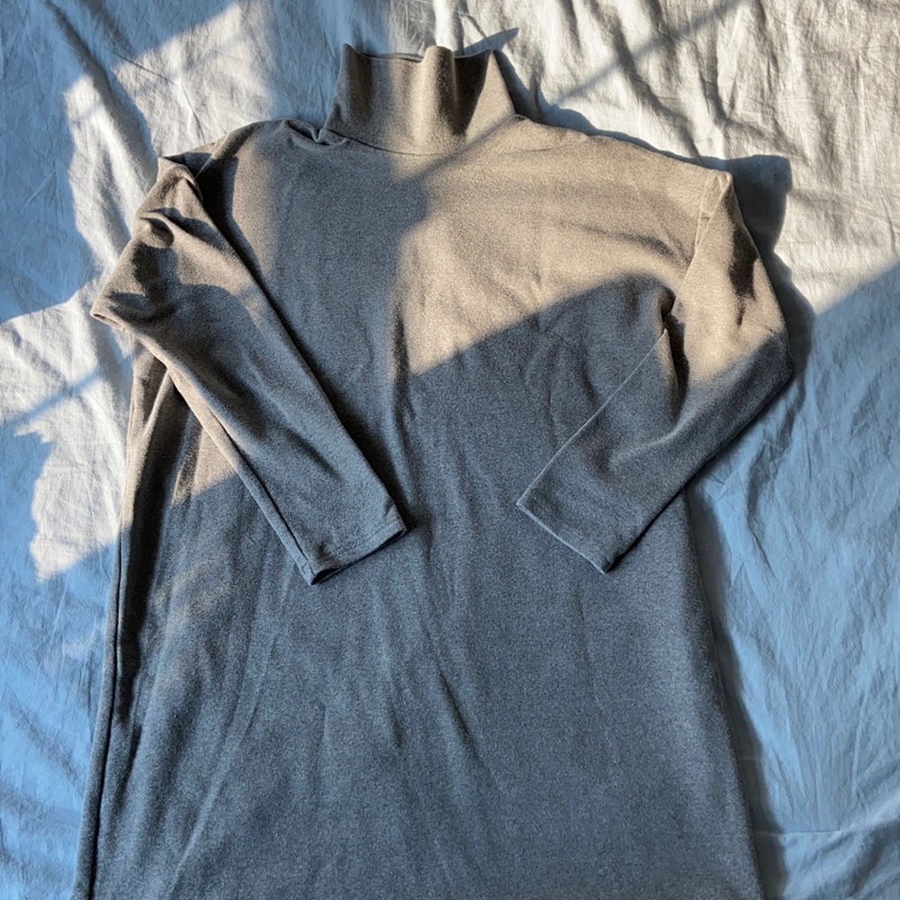 Long sleeve turtleneck oversize dress